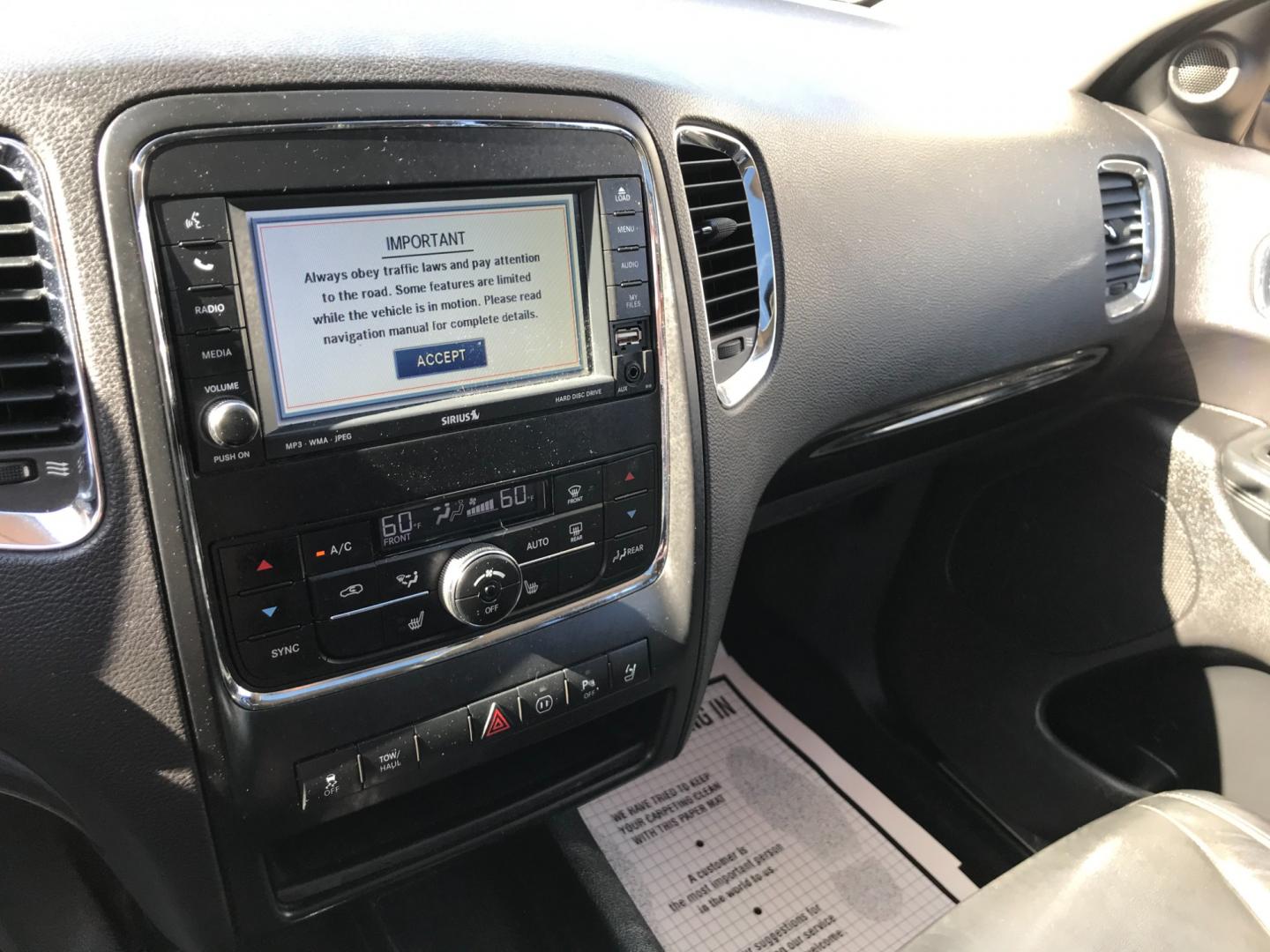 2011 Silver /Black Dodge Durango CREW (1D4SE4GT1BC) with an 5.7 V8 engine, Automatic transmission, located at 577 Chester Pike, Prospect Park, PA, 19076, (610) 237-1015, 39.886154, -75.302338 - Photo#14